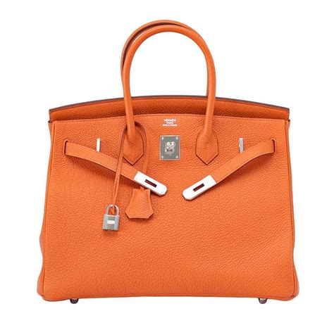 hermes birkin classic orange|hermes birkin 35 togo leather.